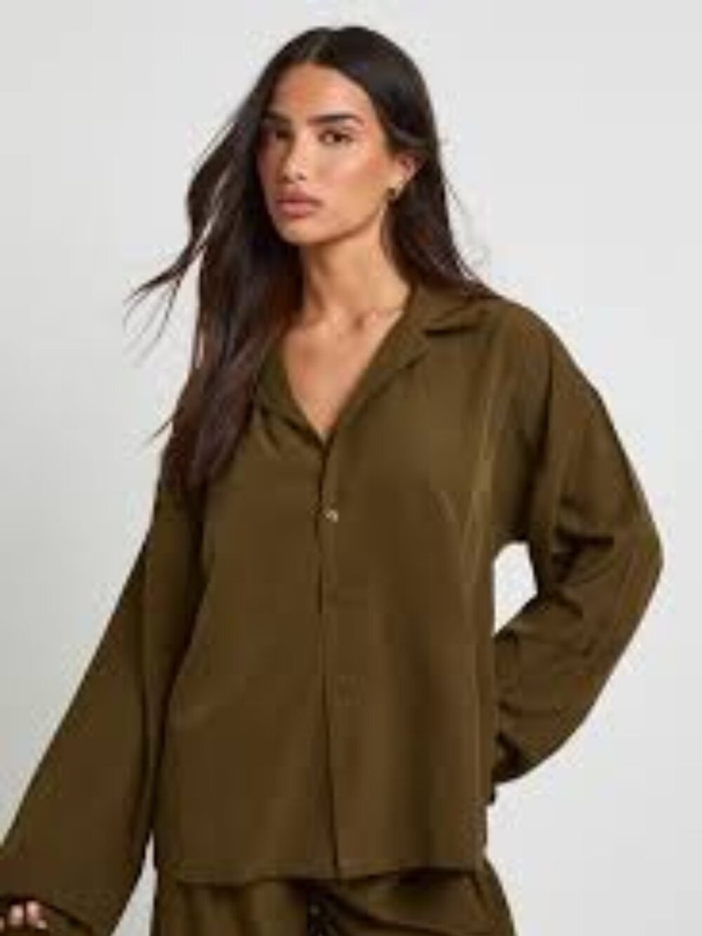 Women's Brown and Khaki Blouse by Maggie Mcnaughton